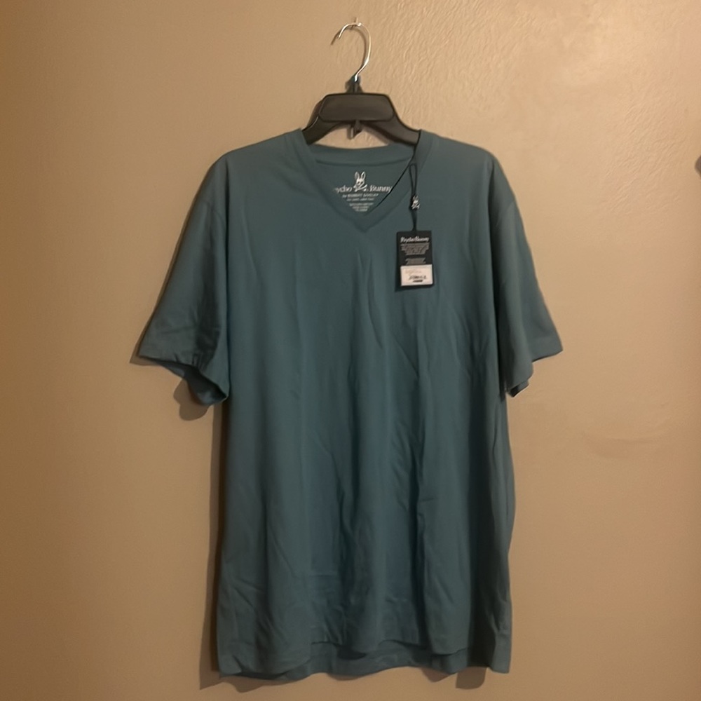 Psycho Bunny Adriatic blue v neck